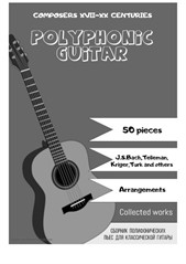 Collection of polyphonic music for a classical guitar