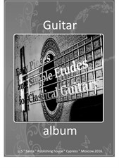 Álbum do guitarrista: Easy Pieces e Simple Etudes para guitarras clássicas.